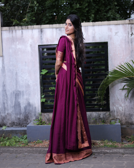 Silk georgette Half sari EC060