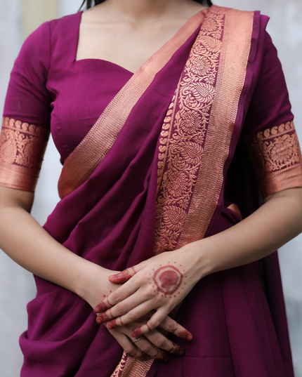 Silk georgette Half sari EC060