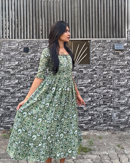 EC018 – Pure Cotton Umbrella Flare Kurti