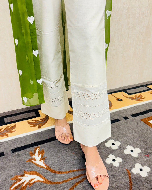 Georgette Jacket with Hakoba Cotton Kurti and Flex Cotton Pants EC053