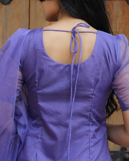 EC117 | Lavender Organza Anarkali