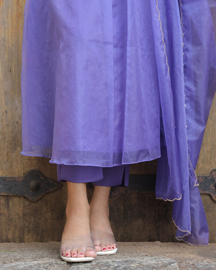 EC117 | Lavender Organza Anarkali