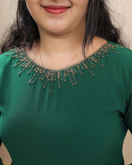 Handwork Bloomy Smooth Georgette 3-Piece Set -EC093