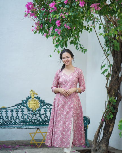 EC129 — Rose Pink Jaipur Cotton Set – Summer Grace 🌸