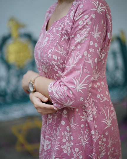 EC129 — Rose Pink Jaipur Cotton Set – Summer Grace 🌸