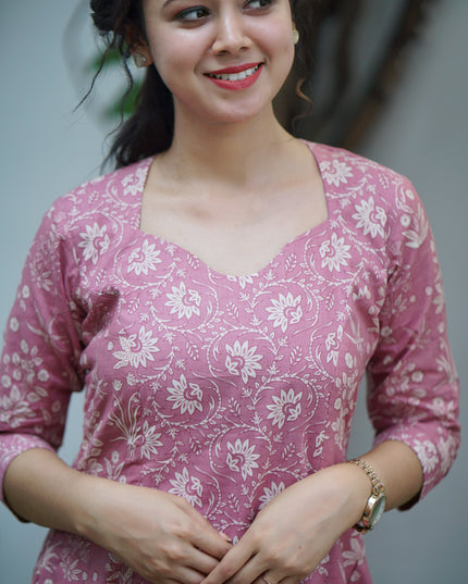 EC129 — Rose Pink Jaipur Cotton Set – Summer Grace 🌸